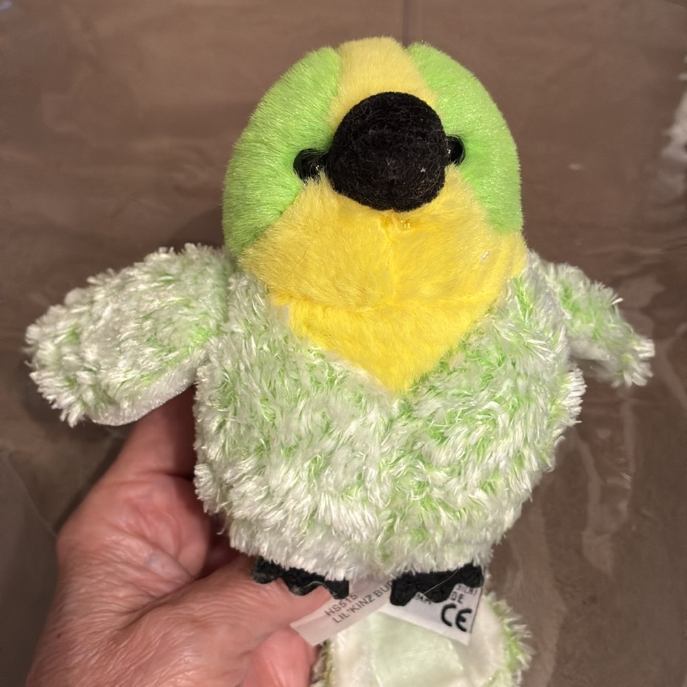 Ganz Webkinz Lil kinz Budgie Bird in Green and Yellow - Picture 5 of 9